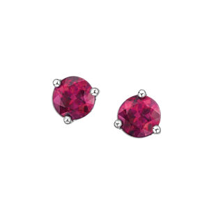 June Birthstone – Pink Topaz Stud Earrings
