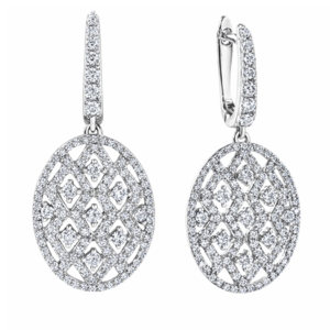 Oval Drop Earrings