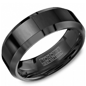 Black Ceramic Engagement Ring