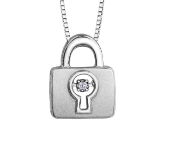 Diamond Pulse Lock Pendant