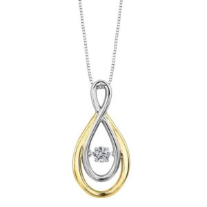 Diamond Infinity Pulse Necklace