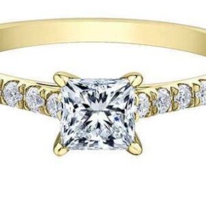 Princess Cut Canadian Diamond Engagement Ring