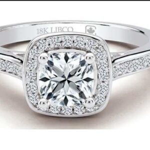 Princess Cut Canadian Halo Engagement Ring