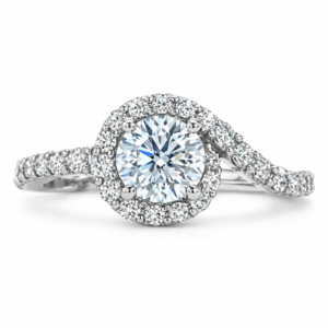 1.00ctw Natural Round Engagement Ring