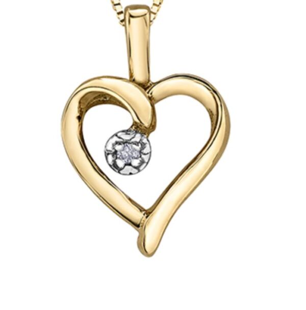 Yellow Gold Heart Pendant