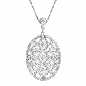 Oval Cluster Necklace