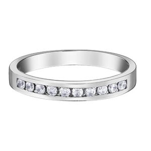 Channel set 0.20ctw Diamond Band