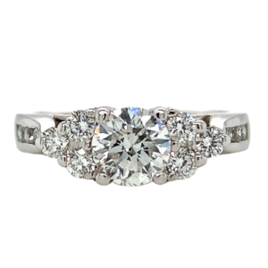 1.10ctw Natural Round Engagement Ring