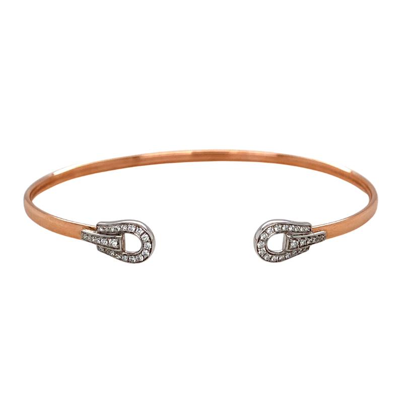 0.23ctw Natural Diamond Semi Bangle