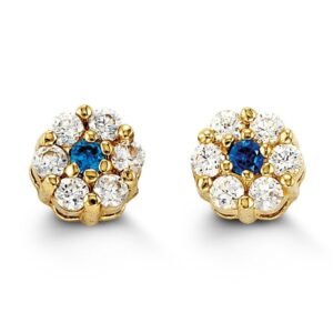 Blue Flower Kids Earrings