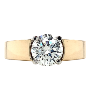 1.32ct Natural Round Engagement Ring