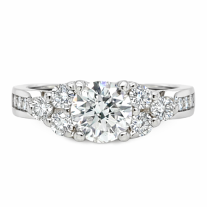 1.10ctw Natural Round Engagement Ring