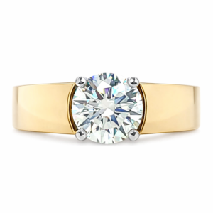1.32ct Natural Round Engagement Ring