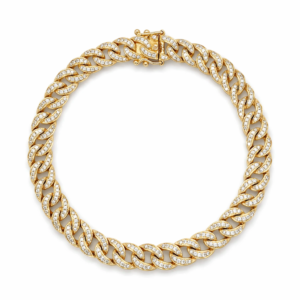0.94ctw Natural Diamond Cuban Link Tennis Bracelet
