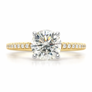 1.65ctw Natural Round Engagement Ring