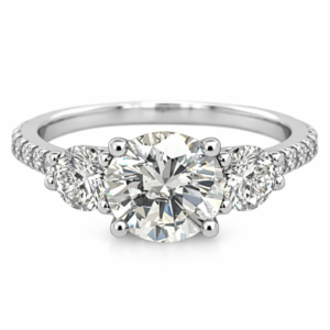2.20ctw Natural Round Engagement Ring
