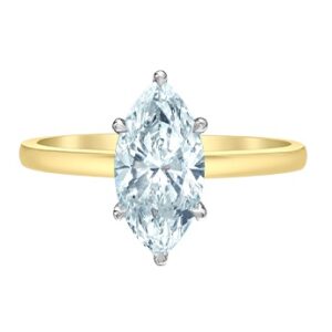 Lab Created 1.64ctw Marquise Engagement Ring