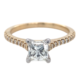 1.11ctw Natural Round Engagement Ring