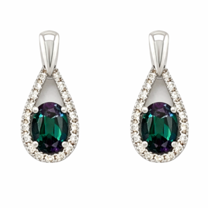 Lab Alexandrite Earrings
