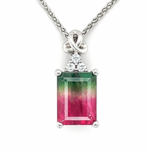Watermelon Tourmaline Necklace
