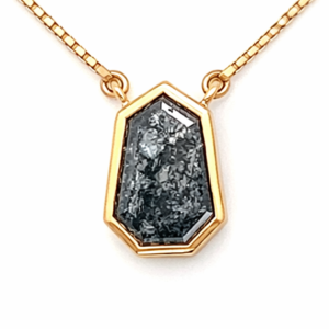 Salt and Pepper Diamond Necklace