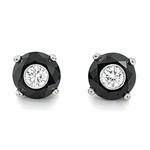 Natural Black Diamond Earrings