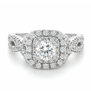 1.16ctw Natural Round Engagement Ring