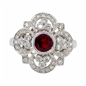Filigree Ruby Ring