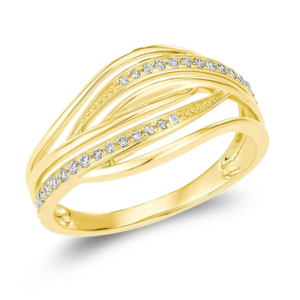 Wave Diamond Ring