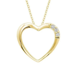 Heart Trinity Diamond Necklace