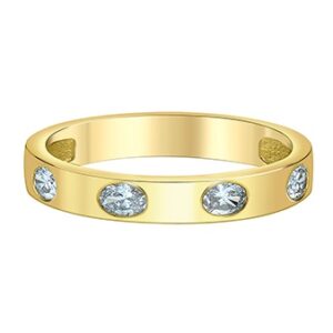 Oval Lab Diamond Band