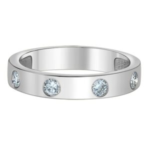 Round Lab Diamond Band