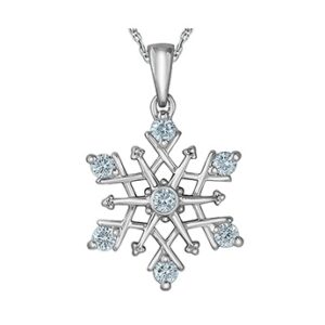 Sterling Silver Snowflake Necklace