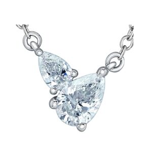 Sterling Silver Pear Shape Necklace