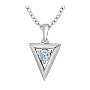 Sterling Silver Triangle Necklace