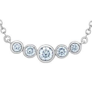 Sterling Silver Curve Necklace