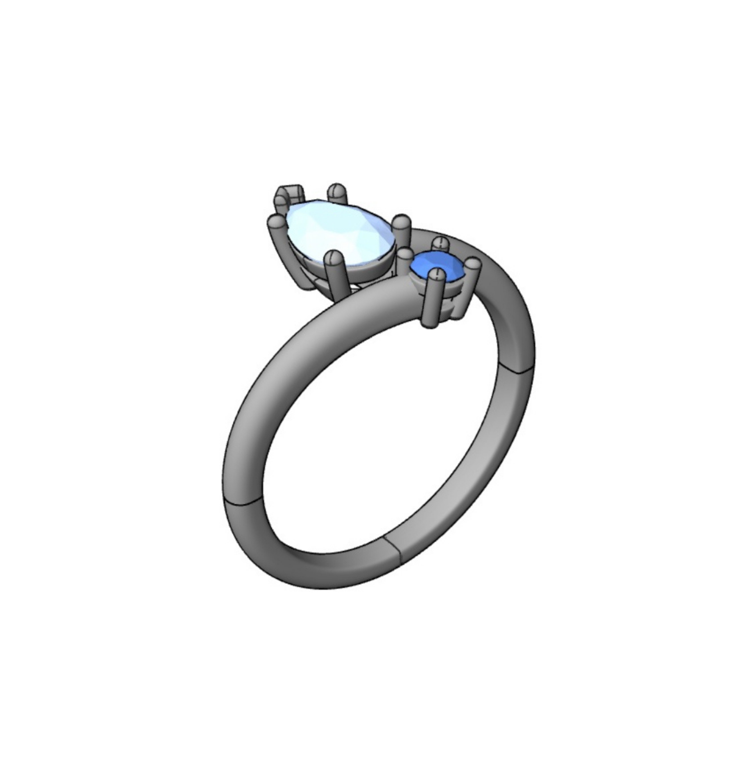 Custom CAD 3D jewelry design process in Leduc